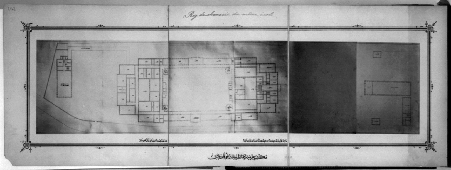 [The first floor plan of the Imperial Military Academy], [between 1880 and 1893] — historic photograph