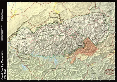 Great Smoky Mountains National Park Trail Map