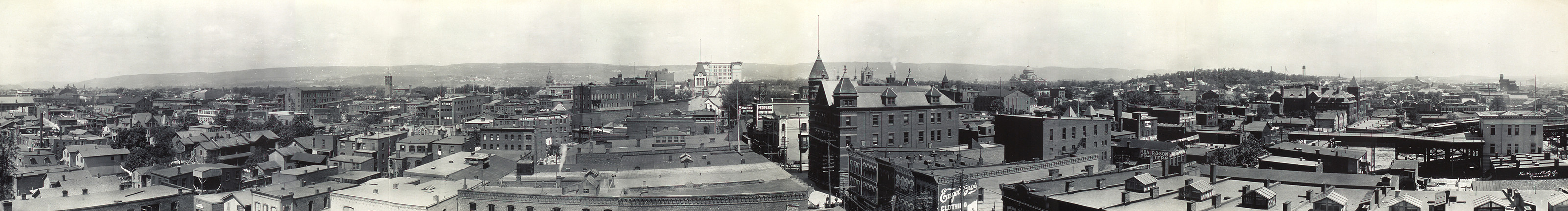 Panorama of Wilkesbarre sic, Pennsylvania, 1909, 1909 — historic image