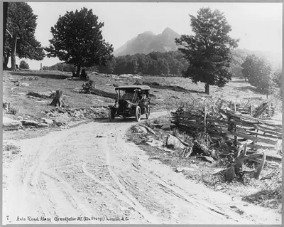 Auto road along Grandfather Mt., Linville, N.C.