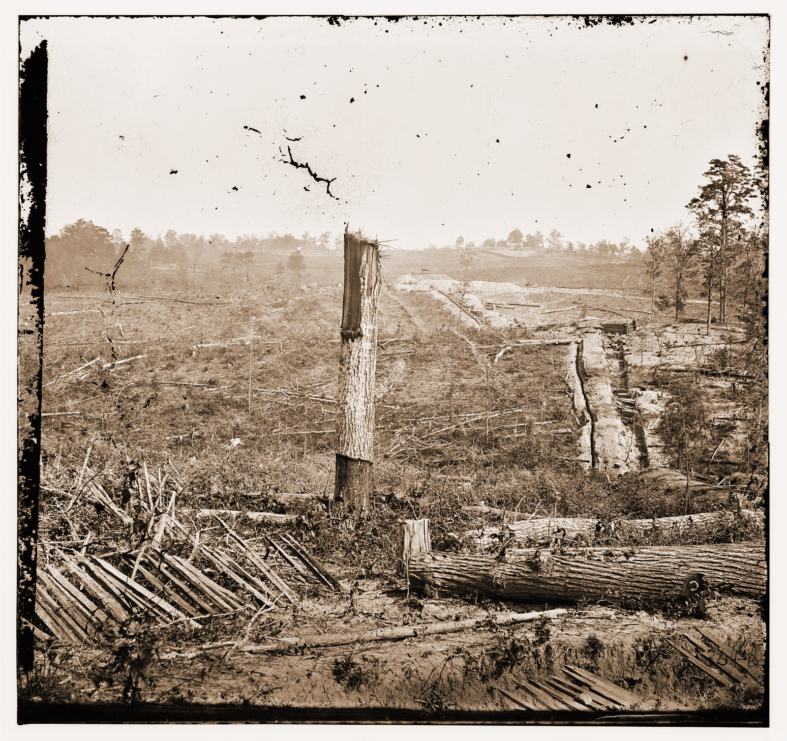 Atlanta Georgia (vicinity). Fortifications, 1864 — historic photograph
