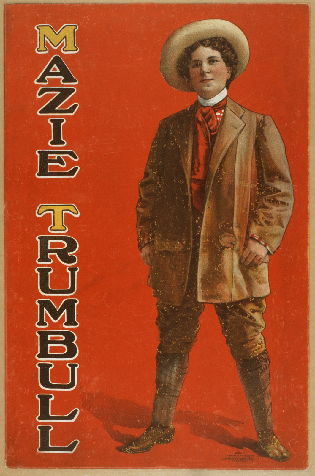 Mazie Trumbull, 1906 — vintage poster