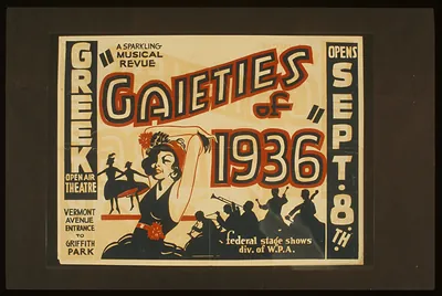 A sparkling musical revue Gaieties of 1936