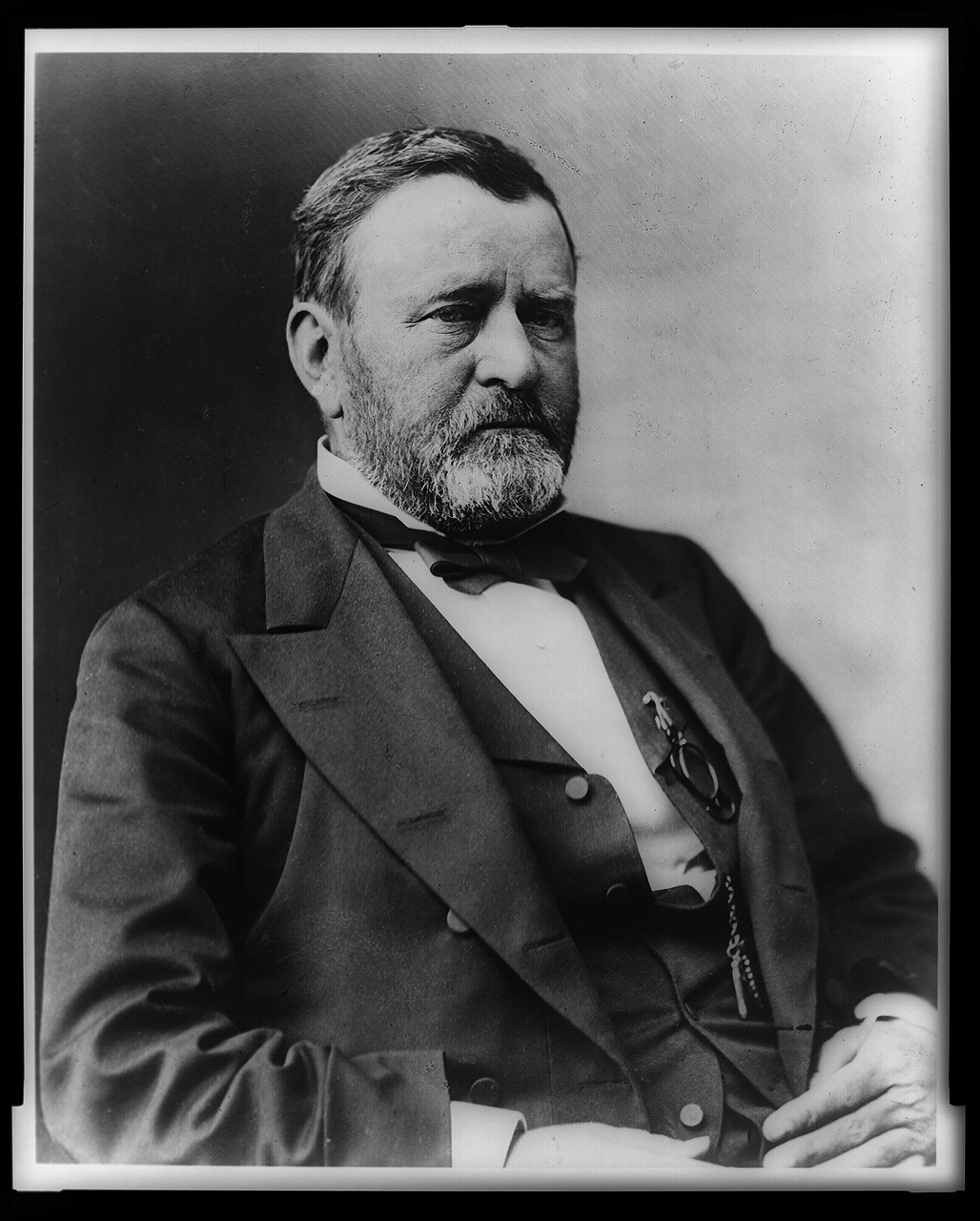[President Ulysses S. Grant, half-length portrait, seated, facing right], [between 1869 and 1885, printed later] — historic photograph