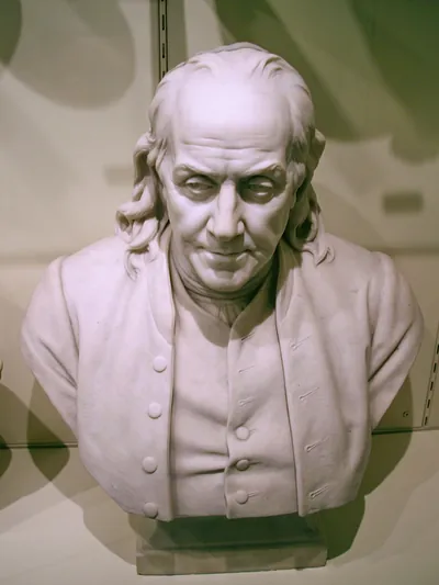 Benjamin Franklin, modeled about 1906, marble by William Couper cliff1066