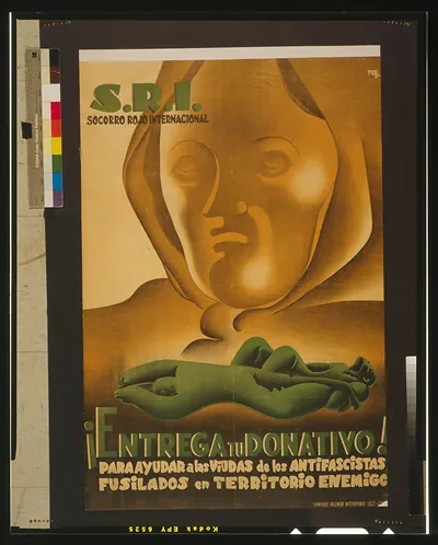 S.R.I. -- Entrega tu donativo! Para ayudar a las viudas de los antifascistas fusilados en territorio enemigo