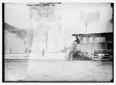 Snow plow, Union Square