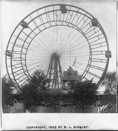 World's Fair, the great ferris wheel, 280 feet high, Chicago, Ill.