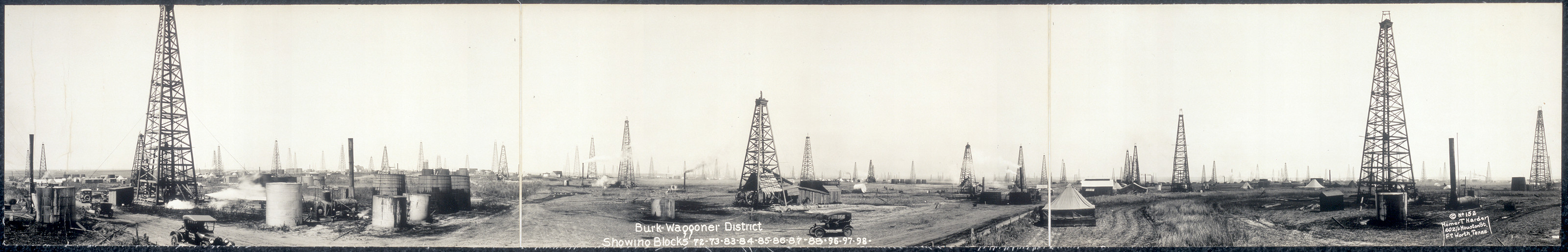 Burk-Waggoner dist showing various blocks, Texas, 1919 — historic image