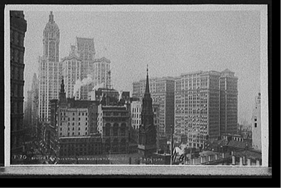 Singer, City Investing, and Hudson Terminal buildings, New York, [between 1900 and 1910] — historic photograph