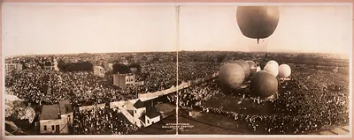 Ballooning Contest, Aero Park, Chicago, Illinois, 1908