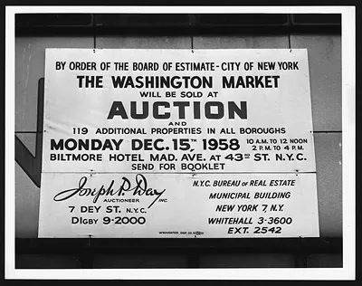 Signannouncinganauctiontosell W