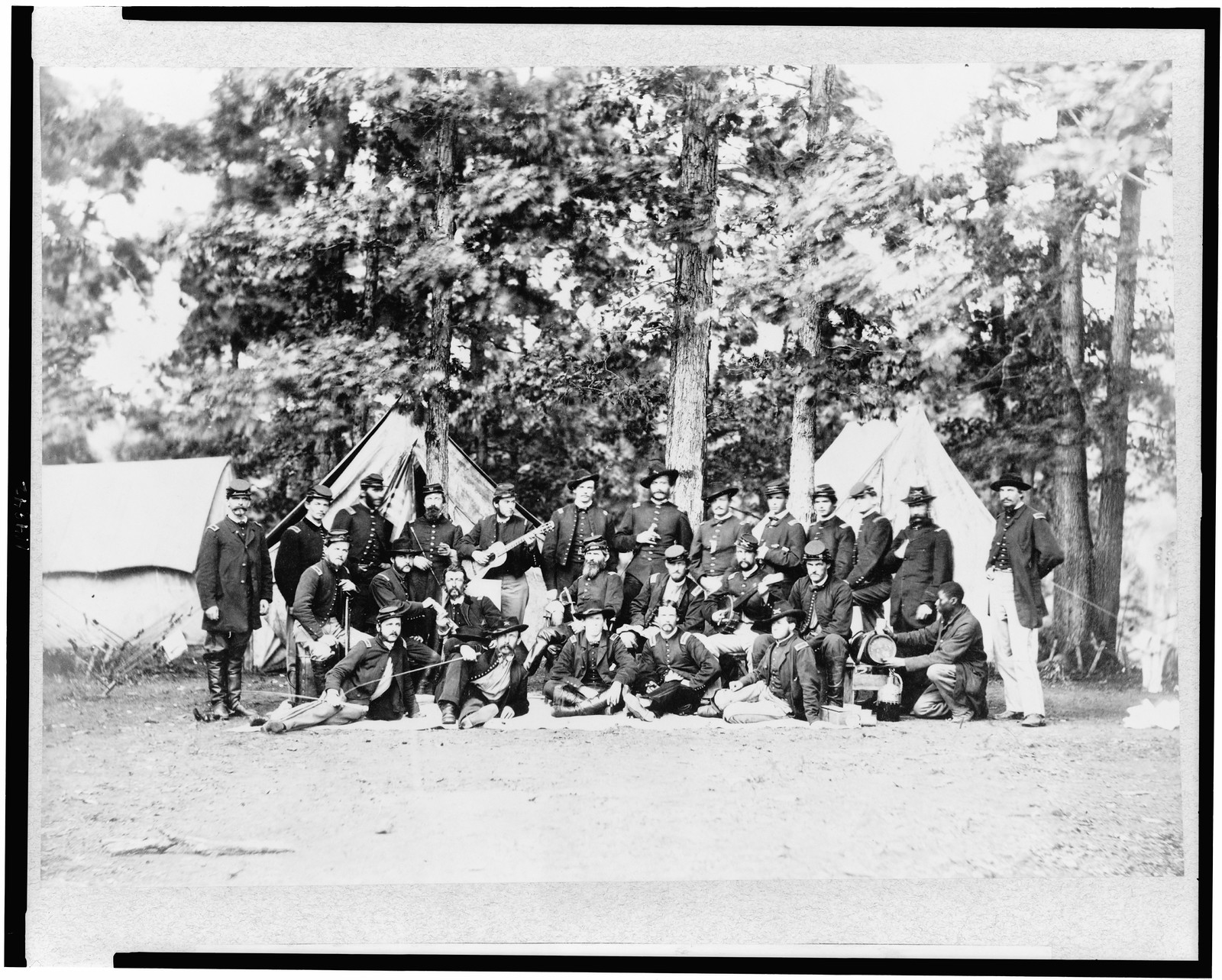 Officers of horse artillery brigade, near Culpeper, Va., September, 1863, [photographed 1863, printed later] — historic photograph