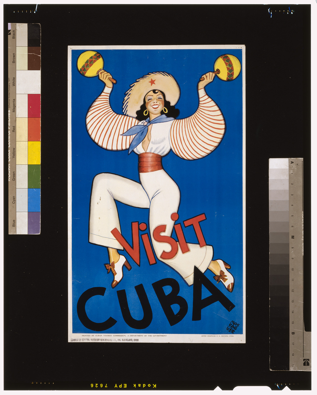 Visit Cuba / Massaguer. — vintage poster