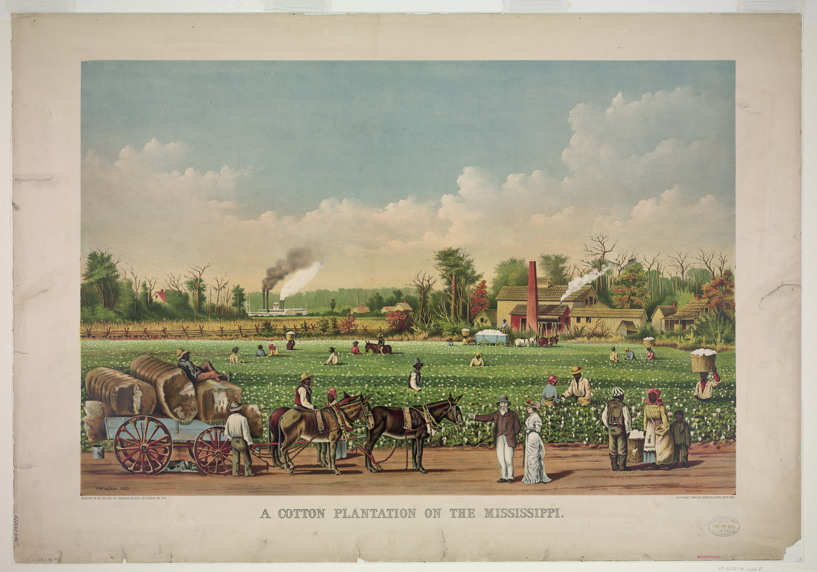 A Cotton Plantation on the Mississippi — historic image