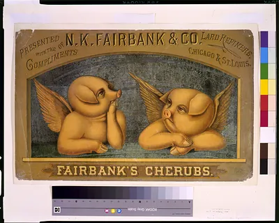 Fairbank's cherubs--Presented with the compliments of N.K. Fairbank & Co., lard refiners, Chicago & St. Louis