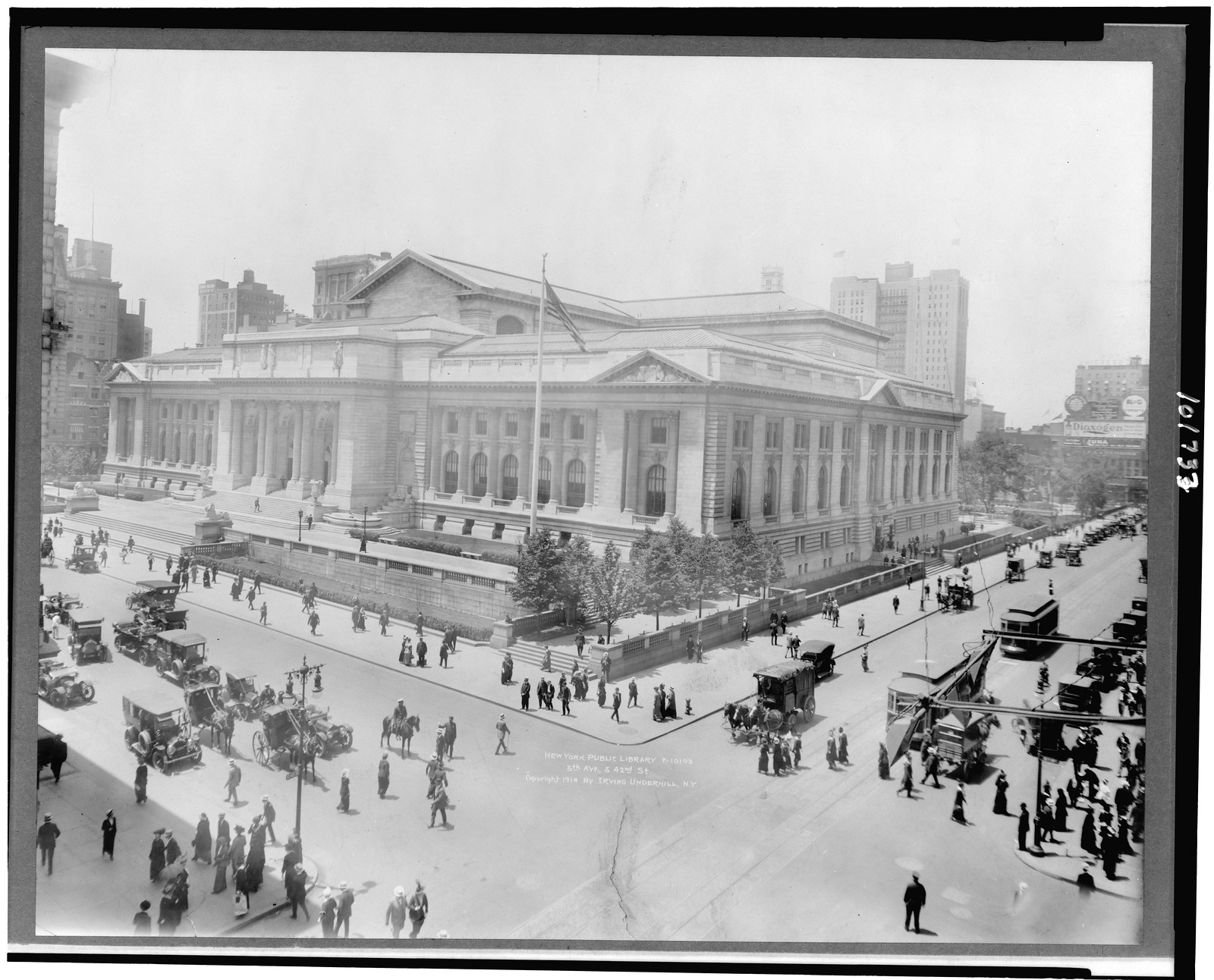 New York Public Library, c1914. — historic photograph