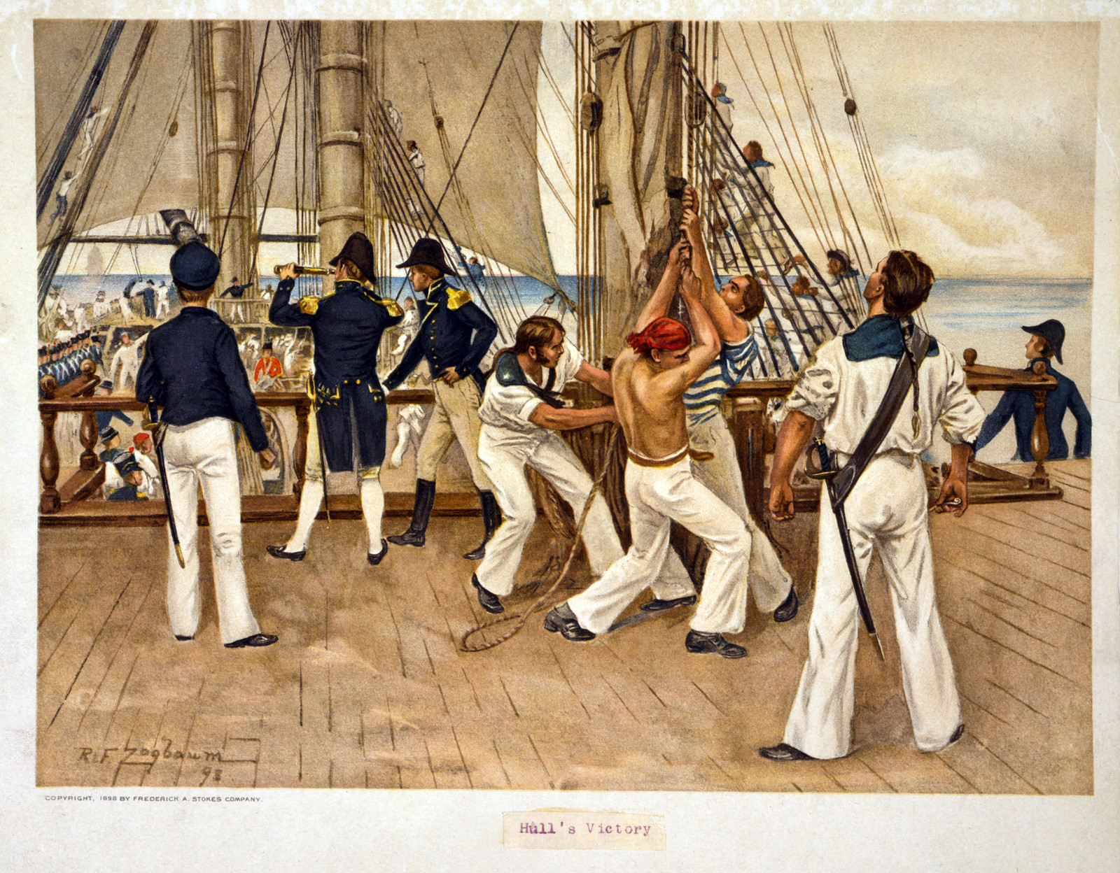 Hull's victory / R.F. Zogbaum., c1898. — historic print