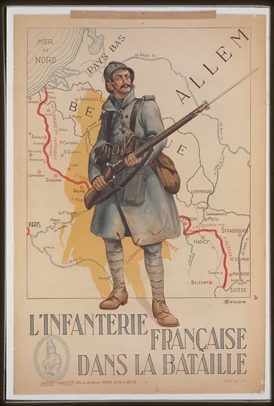 Linfanterie franccedilaise dans la bataille