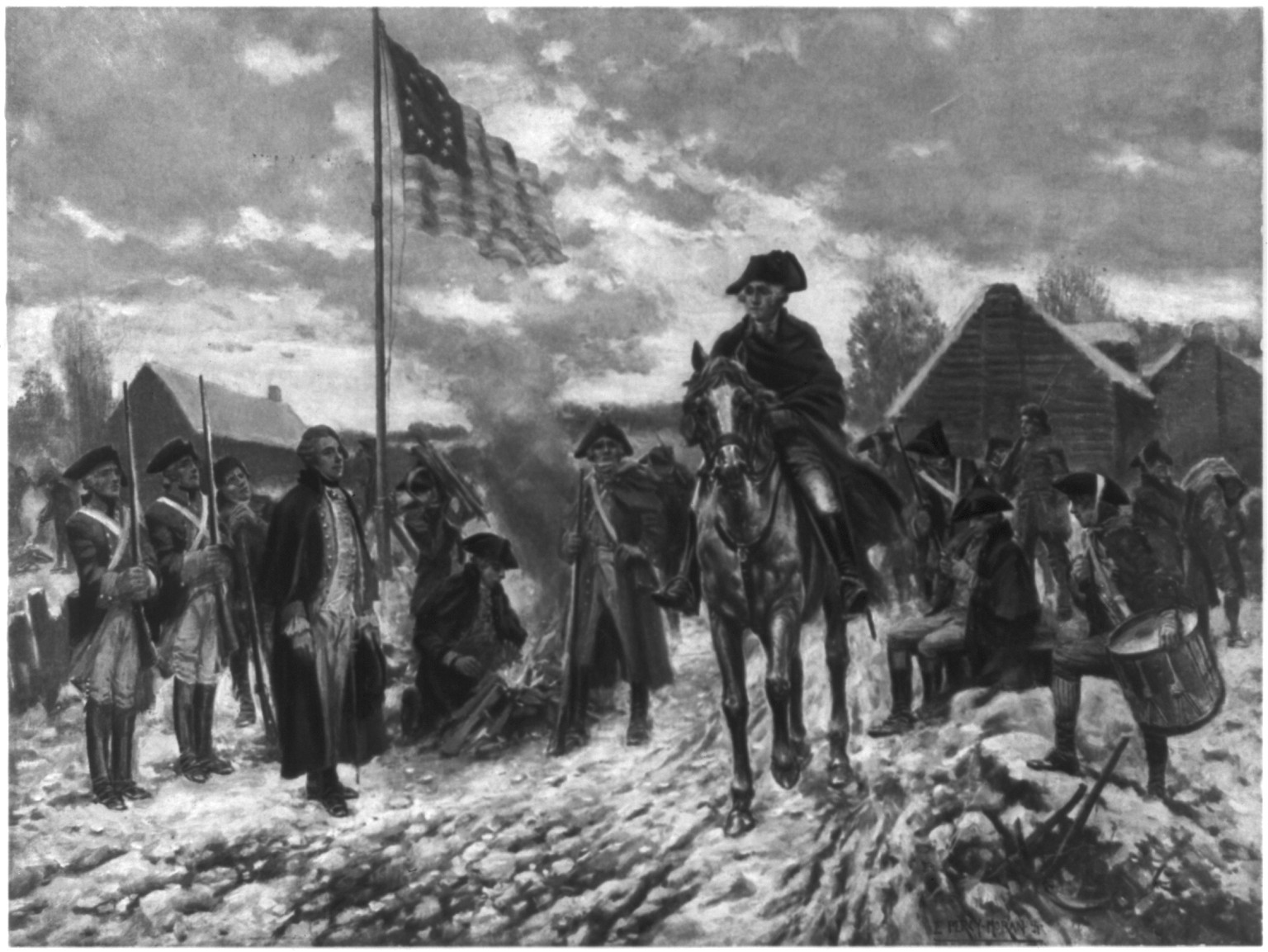 [Washington at Valley Forge] / E. Percy Moran., c1911. — historic print