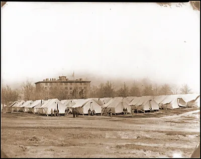 Washington D.C. Hospital tents in rear of Douglas Hospital