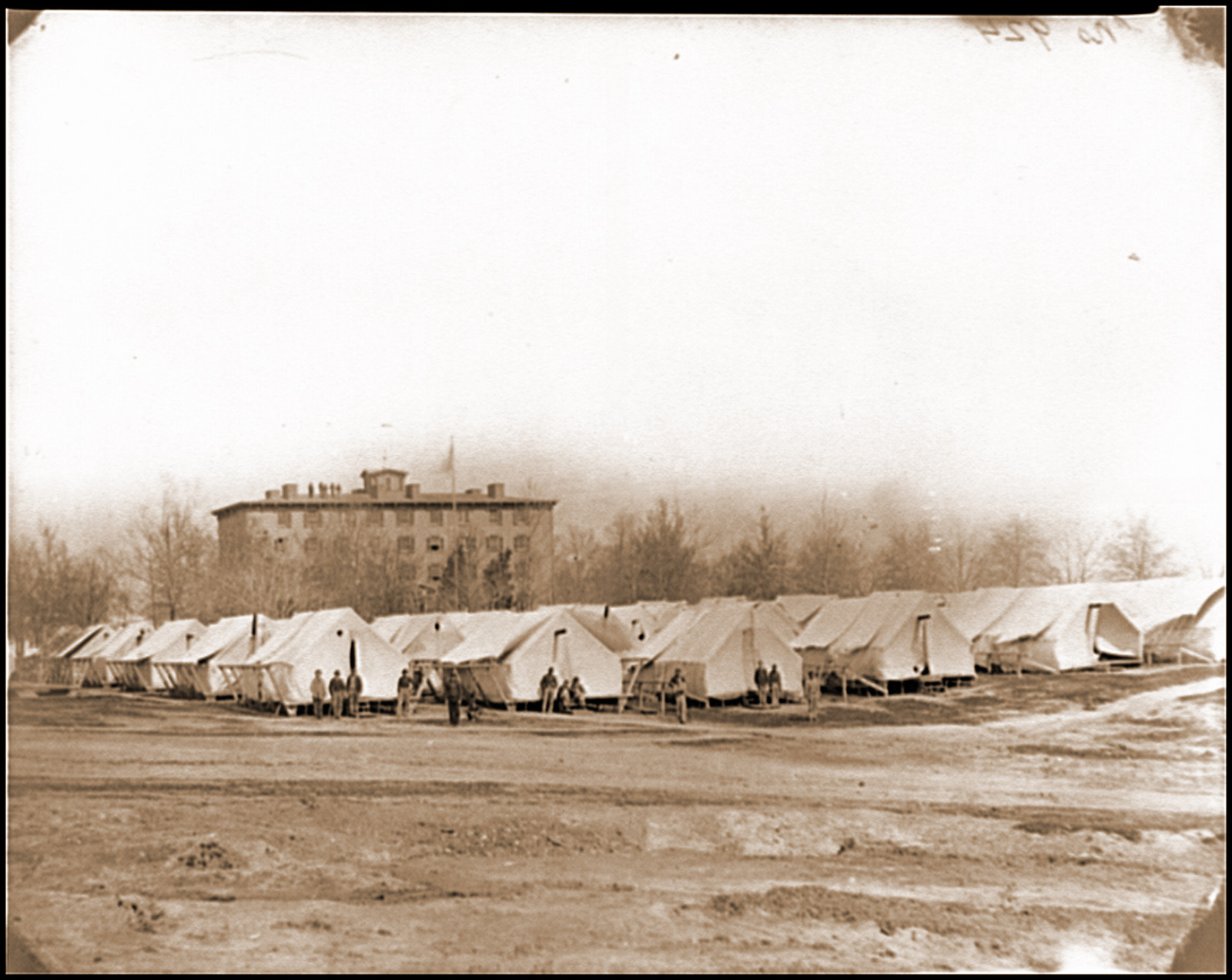 Washington D.C. Hospital tents in rear of Douglas Hospital, 1864 — historic photograph