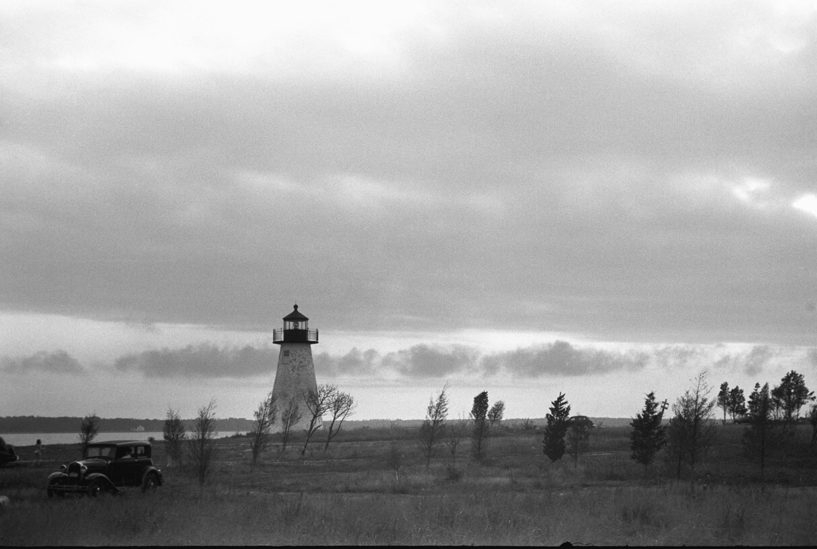 Lighthouse on Buzzard's Bay, Mattapoisett, Massachusetts, Sept. 1940 — historic image