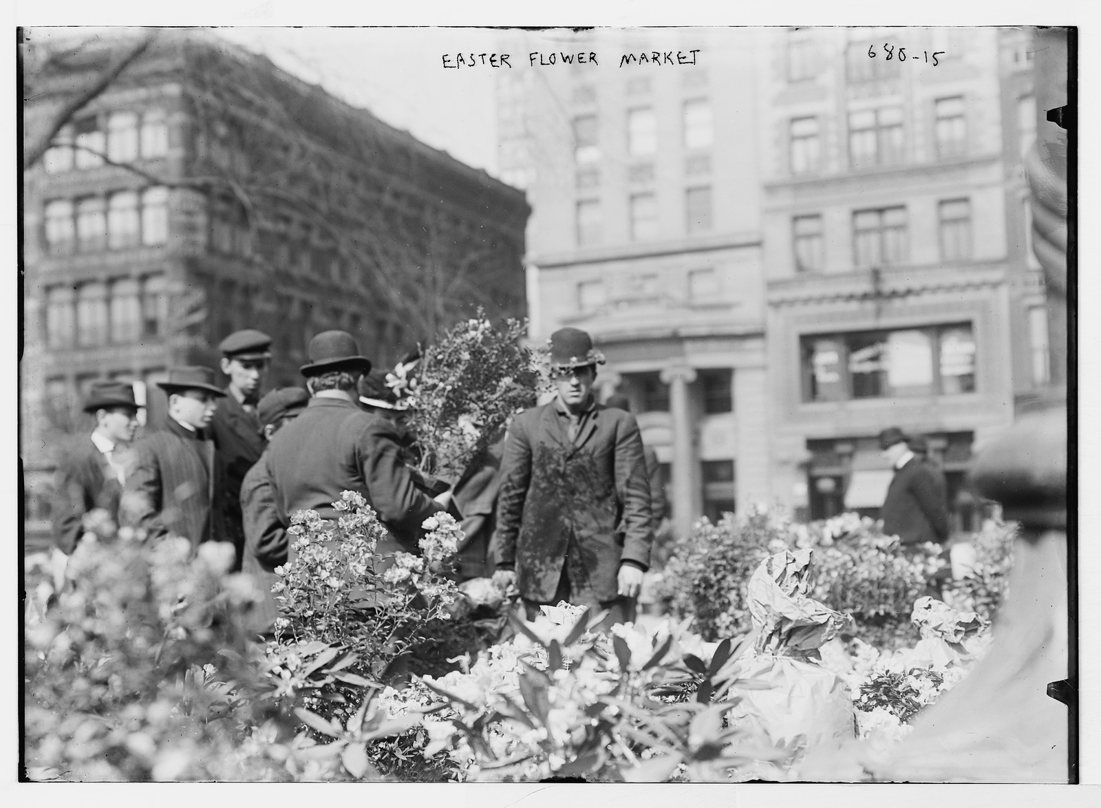 Easter Flower Market, Union Square, New York, n/a — historic photograph