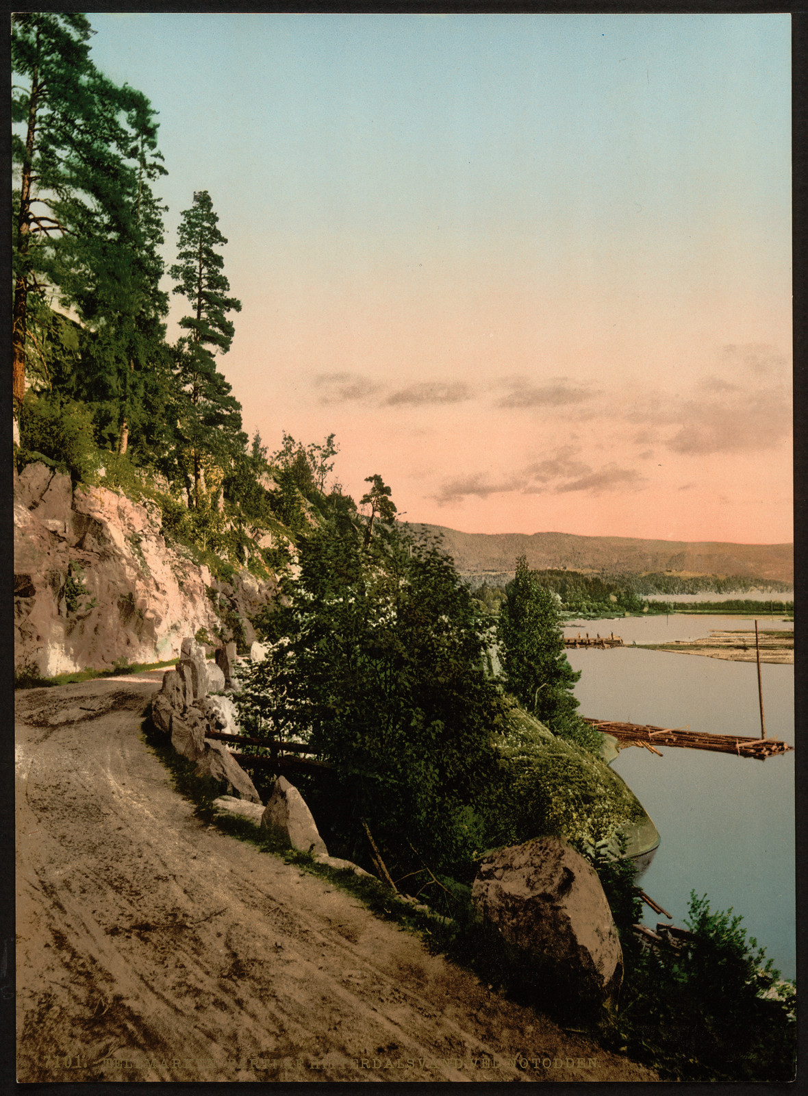 View of Hitterdals Lake Notodden Telemarken (i.e Telemark) Norway, [between ca. 1890 and ca. 1900]. — historic print