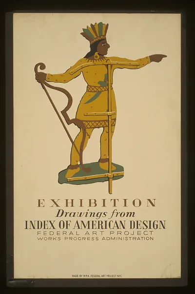 Exhibition - drawings from Index of American Design Federal Art Project Works Progres