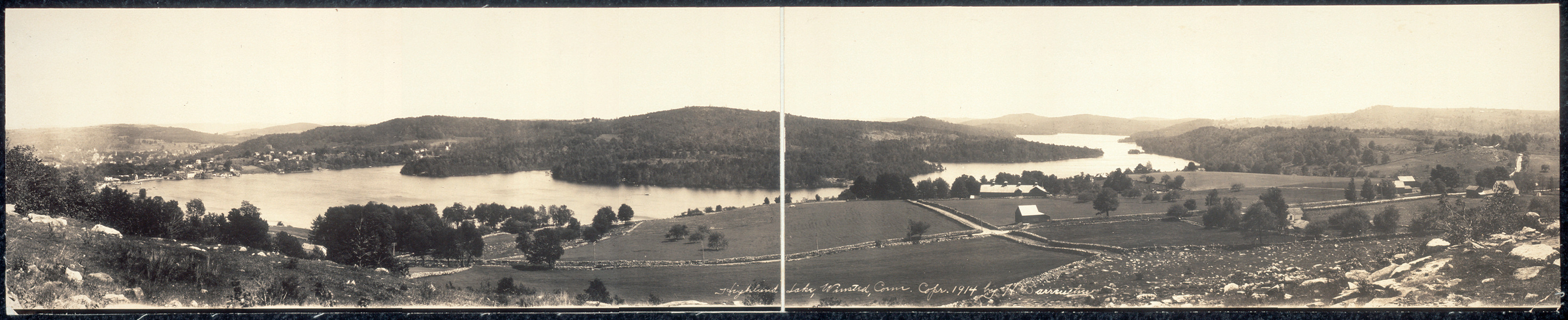 Highland Lake Winsted, Connecticut, 1914, 1914 — historic image