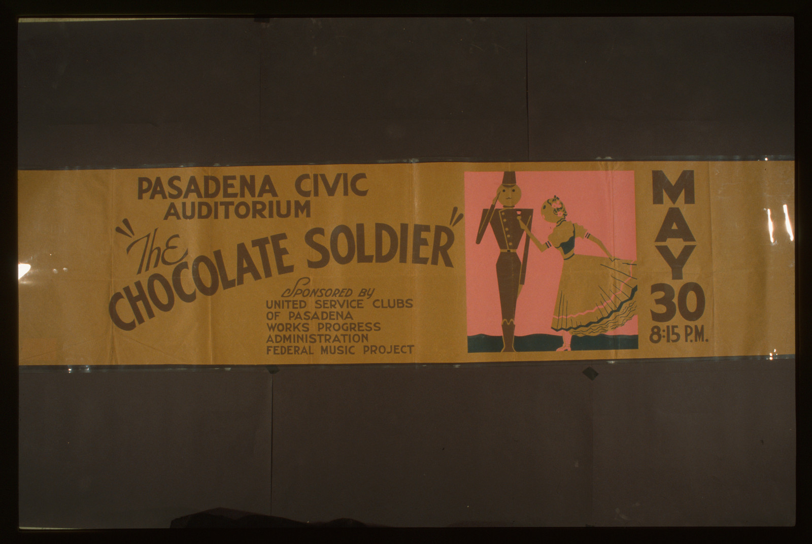 The chocolate soldier, 1936 — vintage poster