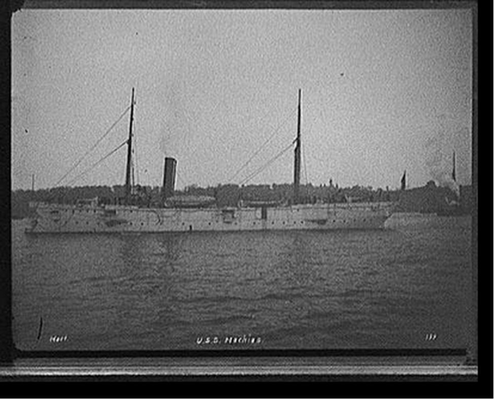 U.S.S. Machias, [between 1893 and 1901] — historic photograph