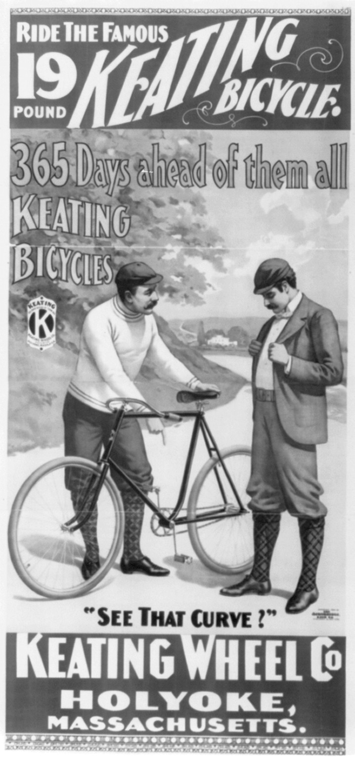 Keating Bicycle, 365 Days ahead of them all, [no date recorded on caption card] — vintage poster