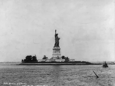 Statue of Liberty [and] New York Harbor