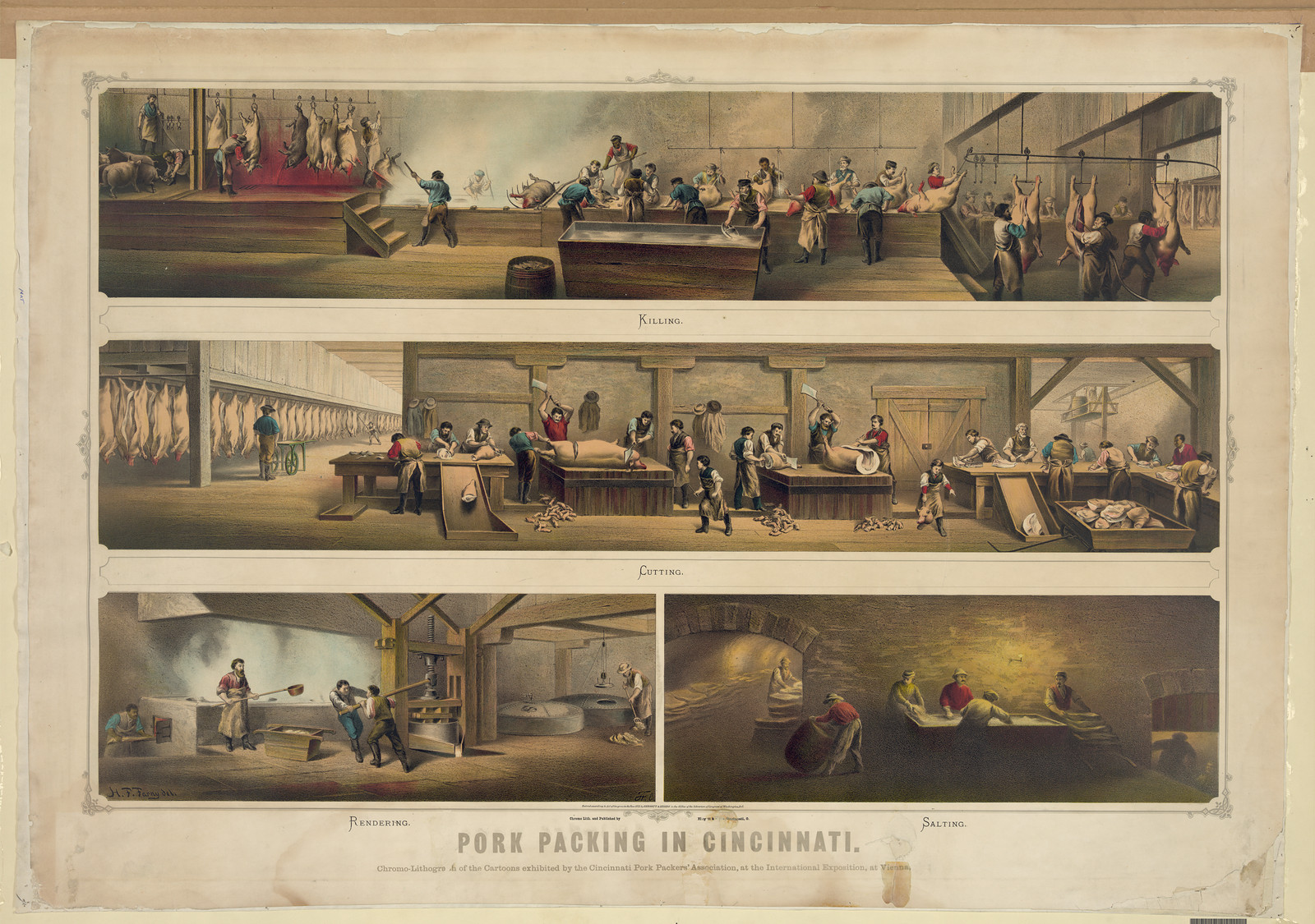 Pork Packing in Cincinnati — historic image