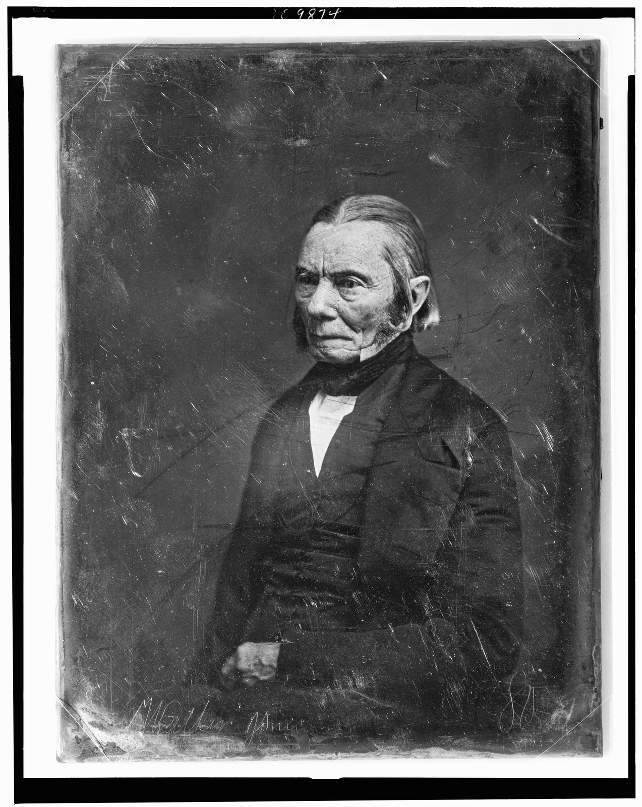 [Walter Jones, three-quarter length portrait, three-quarters to the left], [between 1844 and 1860] — historic photograph