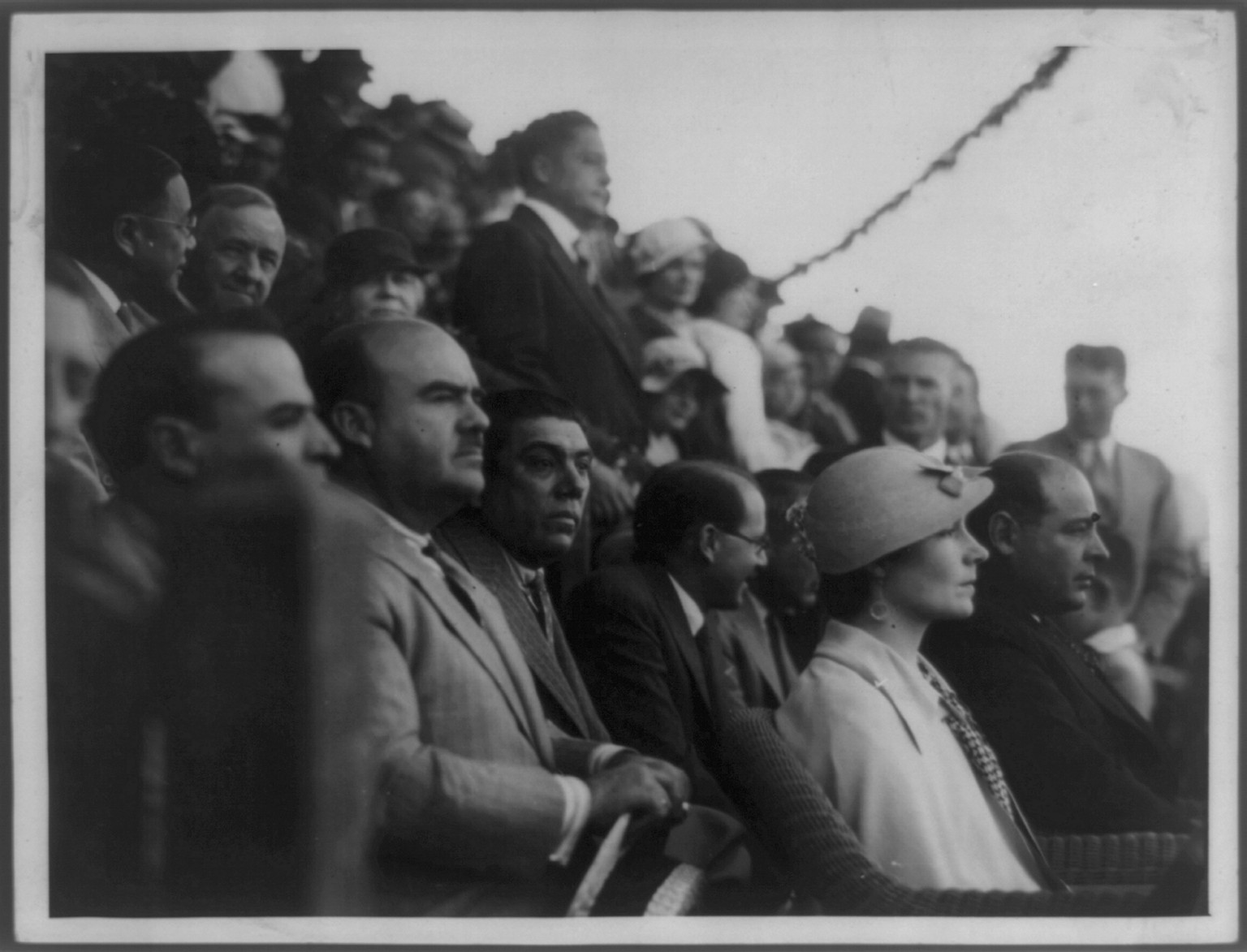 Baseball game between the Aztecas and the University of California, at Parque Delta, Mexico City, May 20, 1933, 1933 May 20. — historic photograph