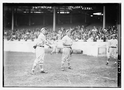 Christy Mathewson & Jeff Tesreau, New York NL, at Polo Grounds (baseball)