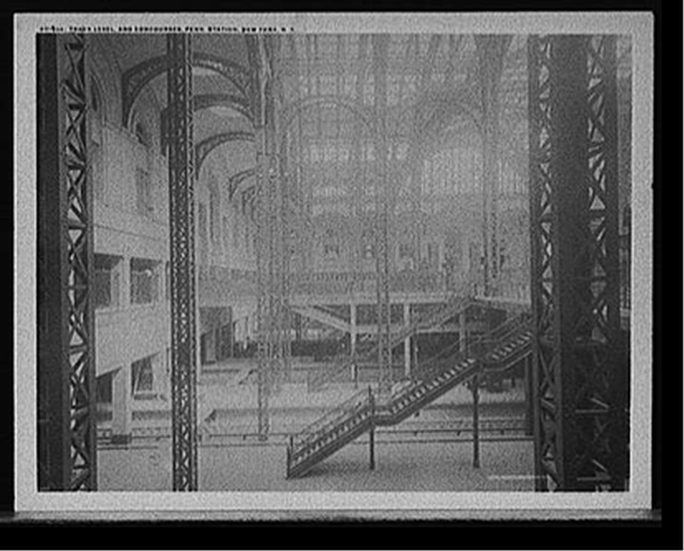 Track level and concourses, Penn. [Pennsylvania] Station, New York, N.Y., c[between 1905 and 1915] — historic photograph