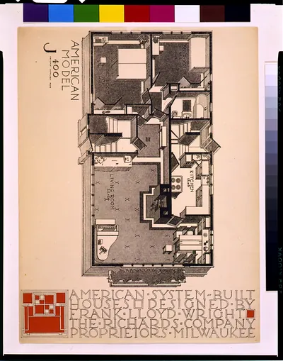 American System-Built Houses, Model J 400, Frank Lloyd Wright