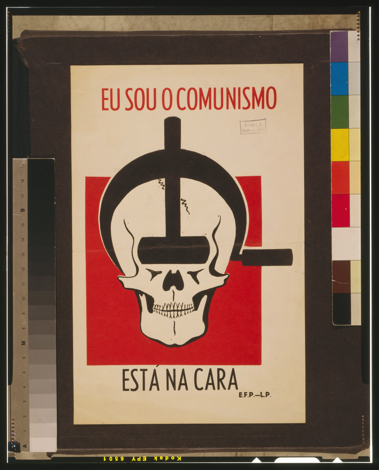 Eu sou o comunismo, esta n cara, [Spain] : E.F.P. - L.P., [between 1936 and 1939] — vintage poster