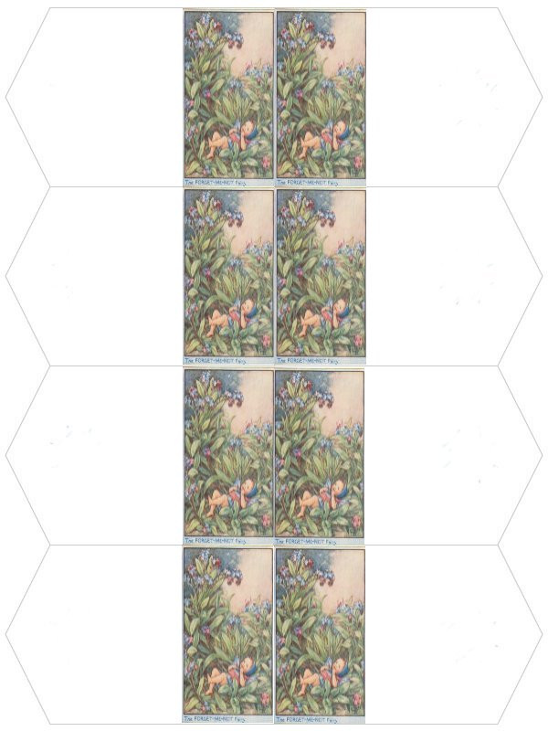 Forget-Me-Not Baby Fairy Gift Tags — historic image