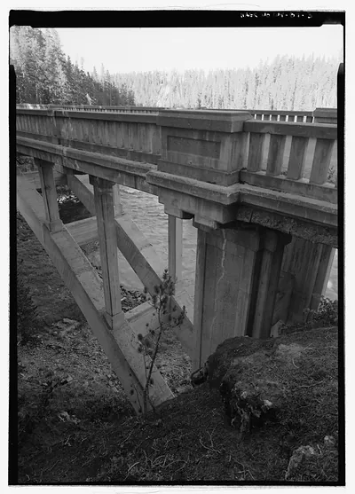 204464pu 3. STRUCTURAL DETAIL. SOUTHWEST ABUTMENT. canyon bridge