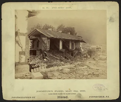 Cyrus Elders' house, Johnstown Flood, May 31st, 1889