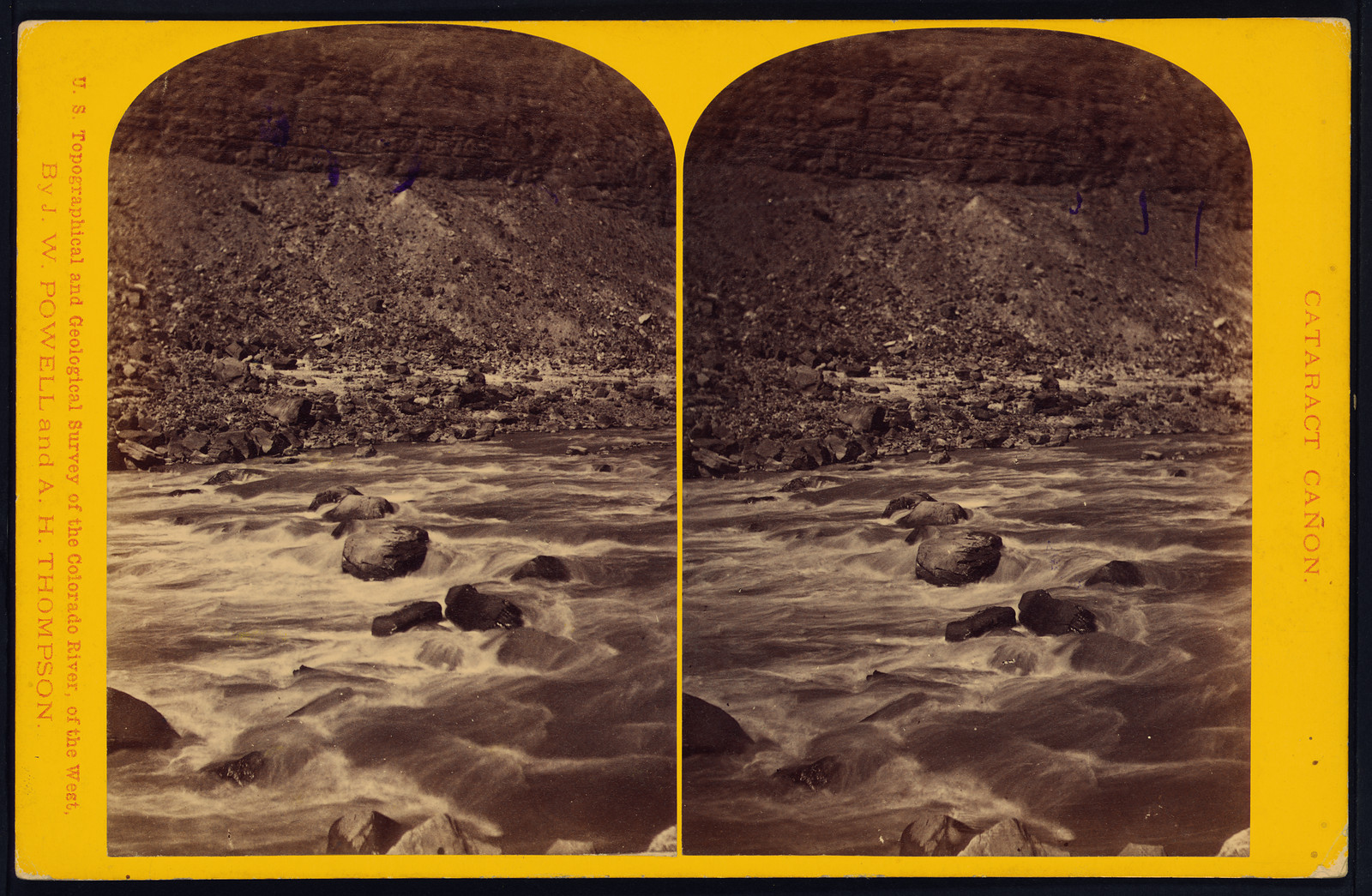One of the rapids, 1871 — historic photograph