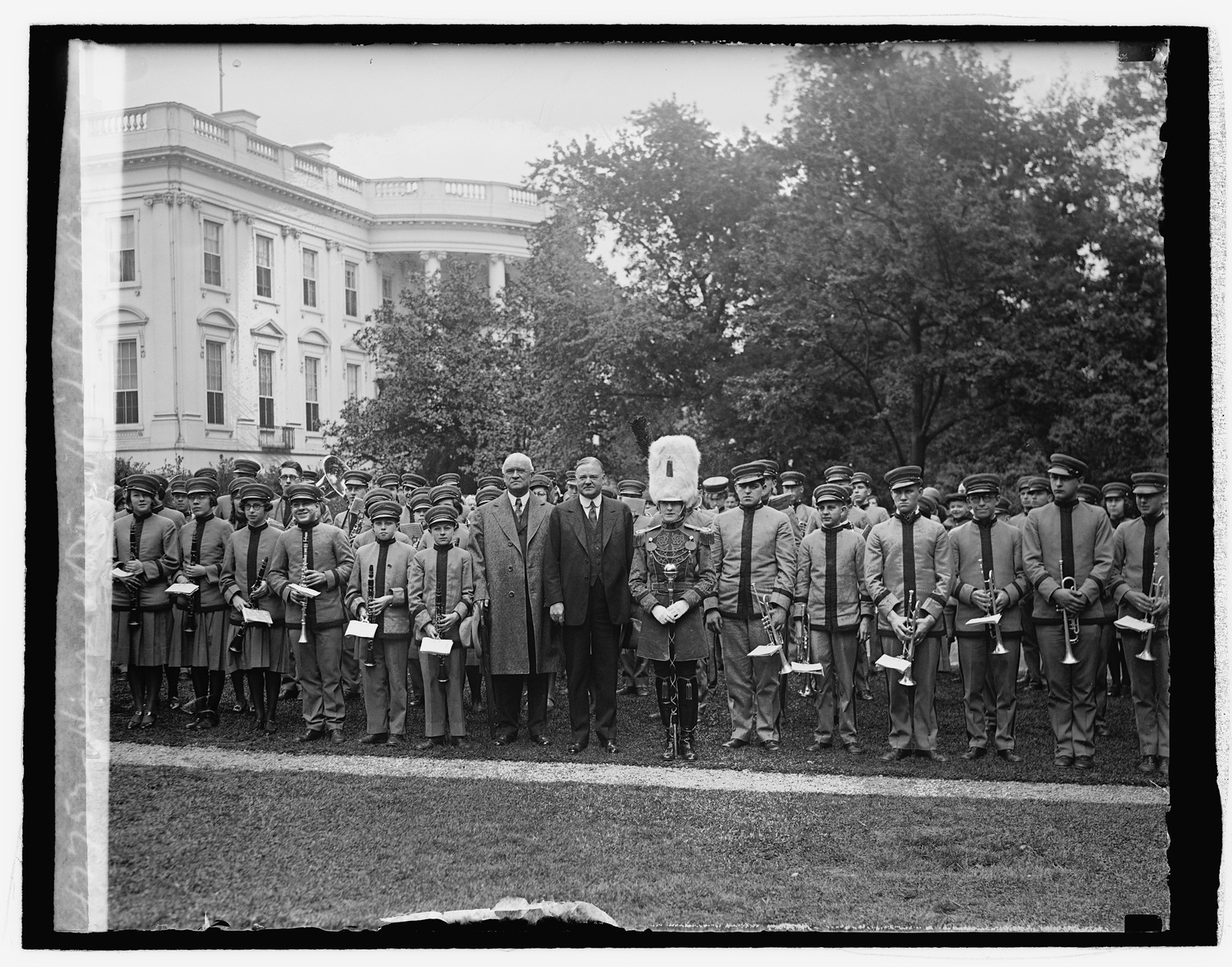 Hoover & Drury High School Band, 5/9/29, [19]29 May 9. — historic photograph