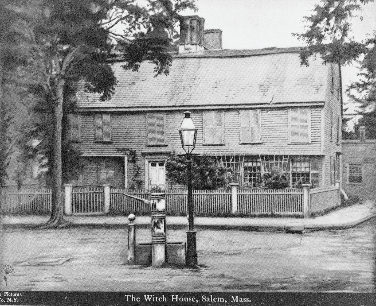 The Witch House, Salem, Mass. Cosmos Pictures Co., New York, No. 2452, c. 1902 — historic print