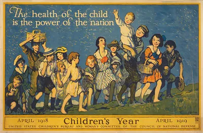 The health of the child is the power of the nation Children's year, April 1918 - April 1919 / F. Luis Mora.