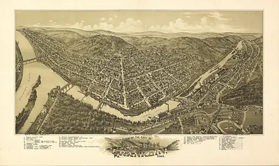 View of the City of Franklin, Pa. 1901